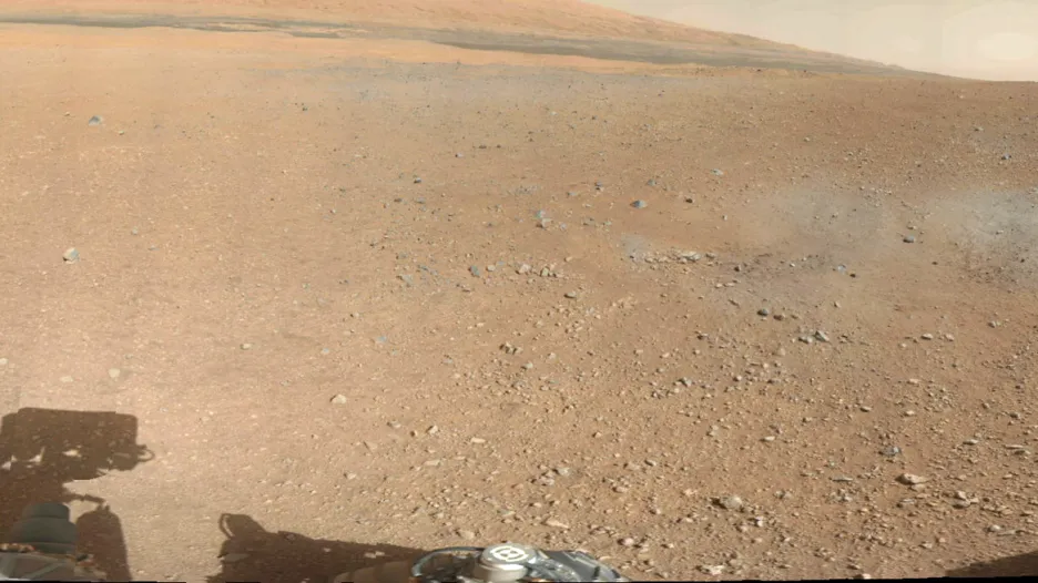 Část panoramatického záběru Marsu