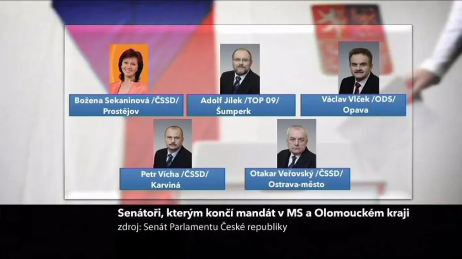 Současní senátoři v MS a OL kraji