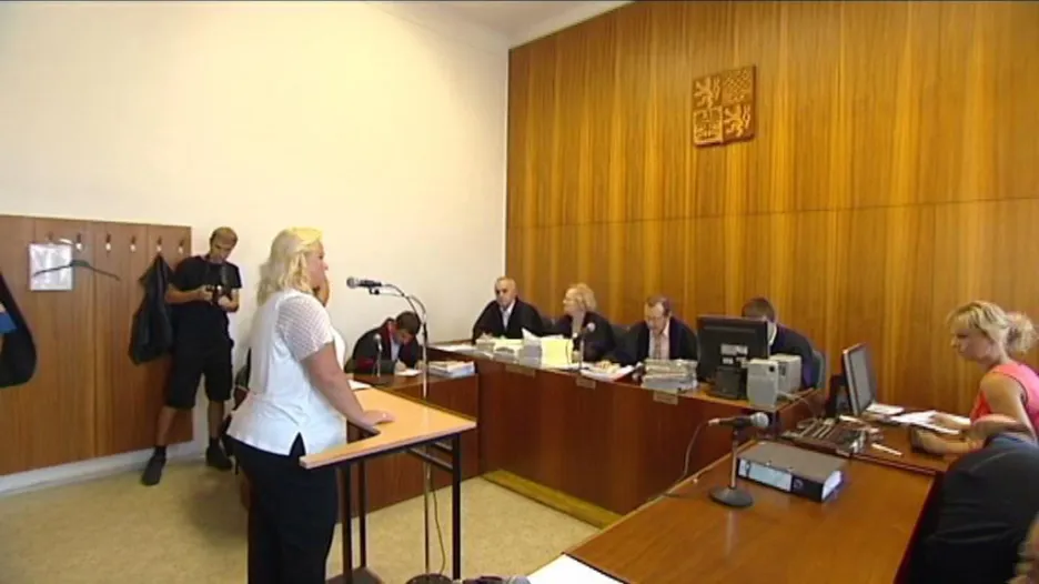 Šárka Mikšanová u soudu