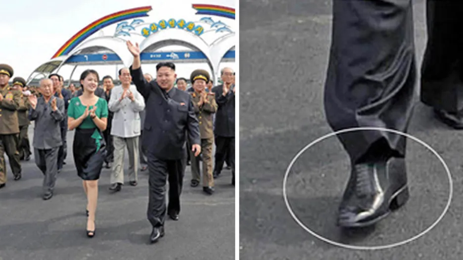 Kim Čong-un si pomocí podpatků přidává na výšce