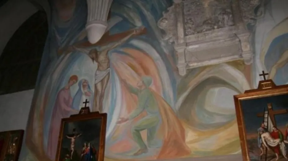 Freska v kostele v polském Chojnówě