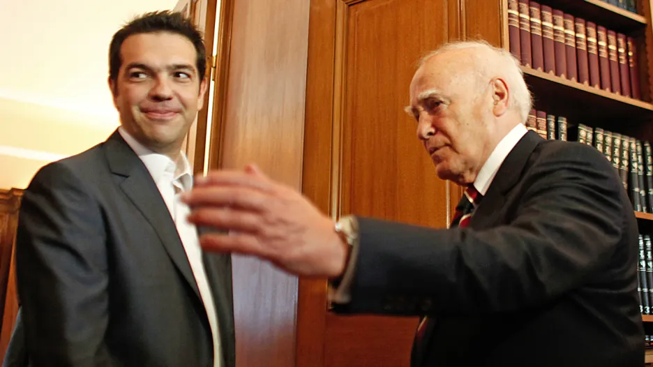 Alexis Tsipras a Karolos Papoulias