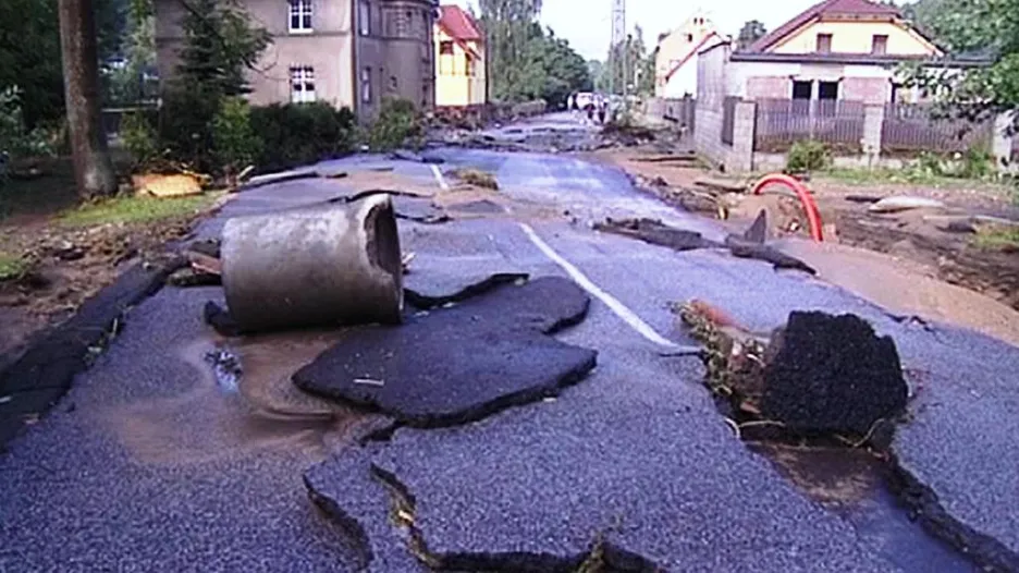 Následky povodní na Liberecku