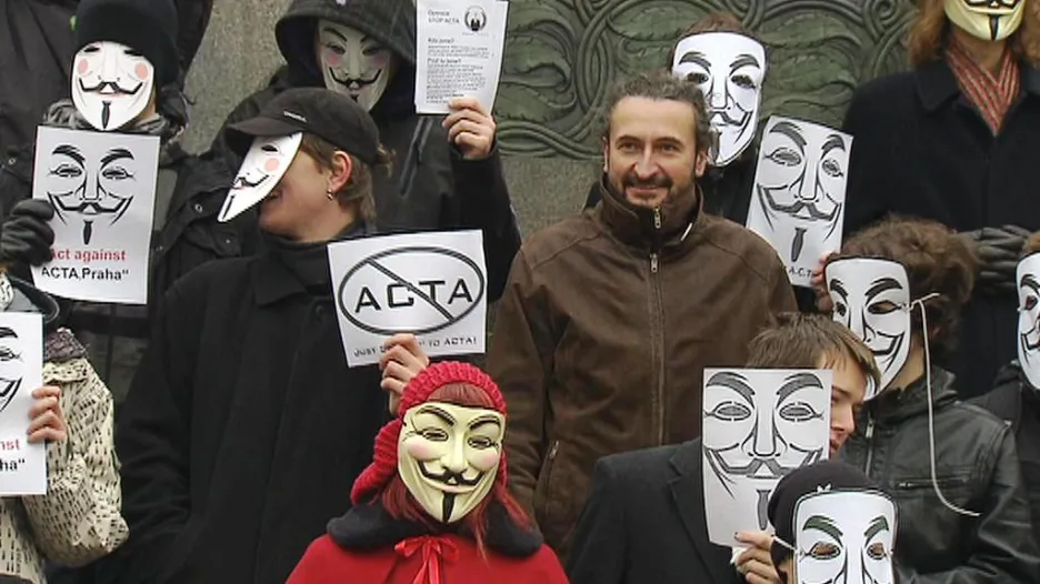 Pražský protest proti smlouvě ACTA