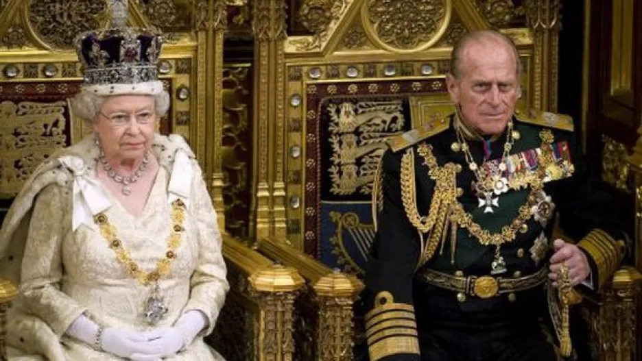 Britská královna Alžběta II. a princ Philip