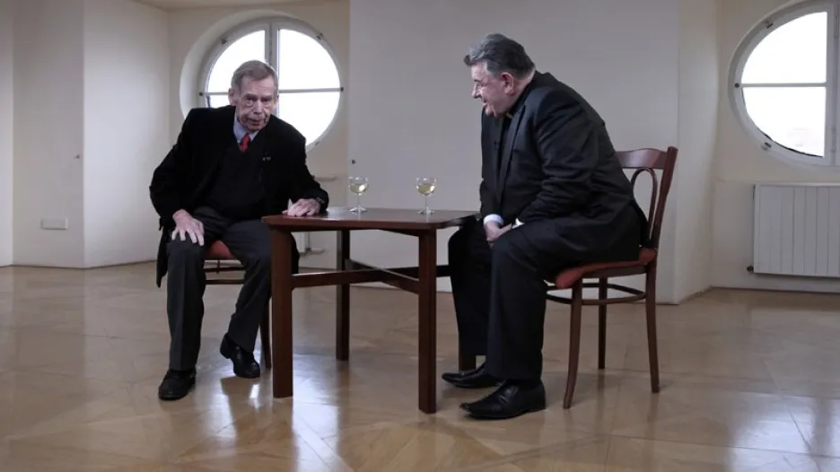 Václav Havel a Dominik Duka: společný výslech