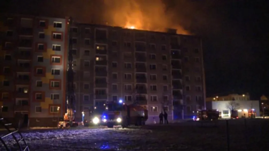 Požár domu v Jirkově