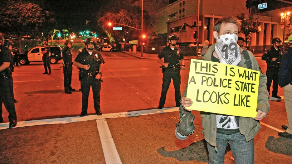 Demonstrace hnutí Okupujte Wall Street v Los Angeles