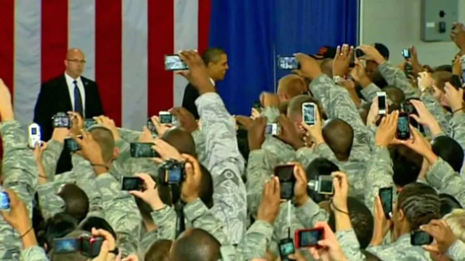 Barack Obama mezi americkými válečnými veterány