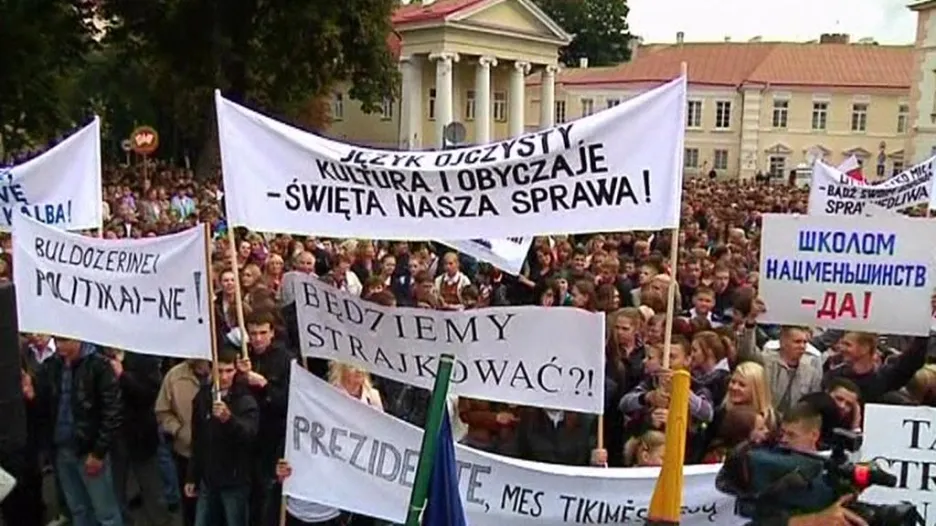 Protesty Poláků v Litvě