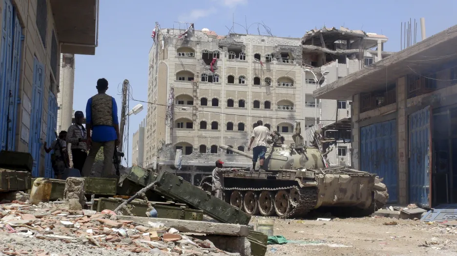 Situace v jemenském přístavním městě Aden