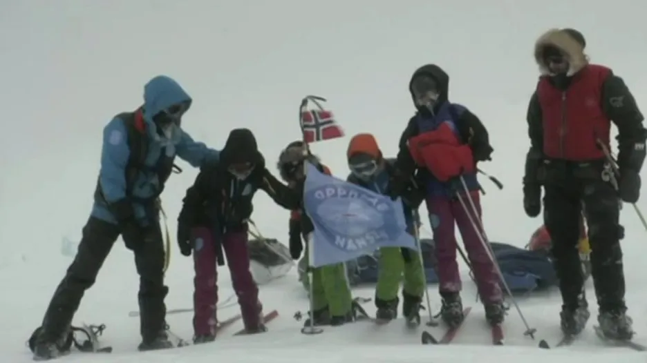 Norští školáci na Severním pólu