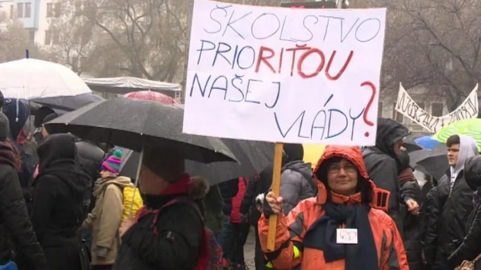 Protest slovenských učitelů