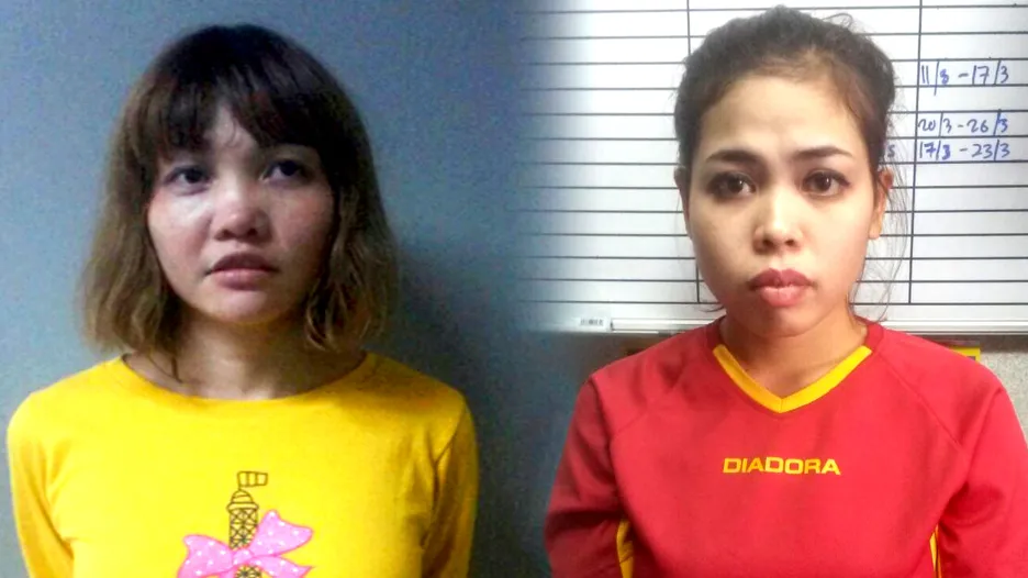 Vietnamka Doan Thi Huong a Indonésanka Siti Aisyahová podezřelé z vraždy Kim Čong-nama
