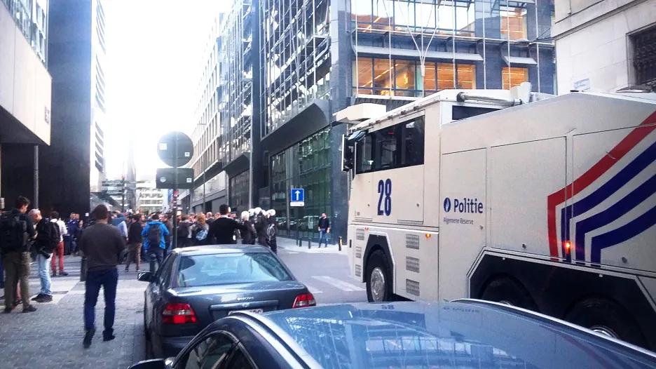 Konflikt před tureckou ambasádou řešila bruselská policie