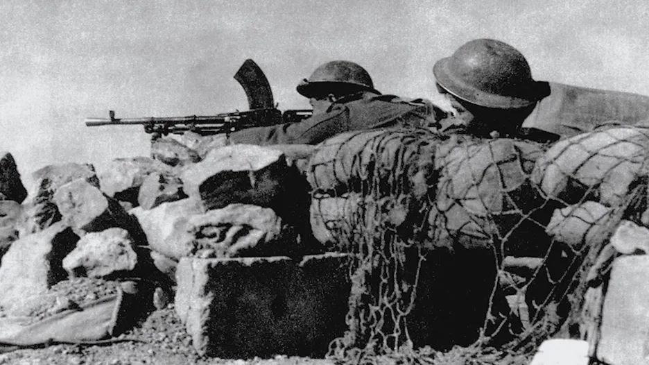 Českoslovenští vojáci u Tobruku