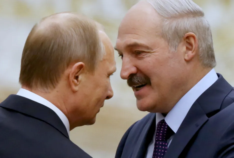 Vladimir Putin a Alexandr Lukašenko