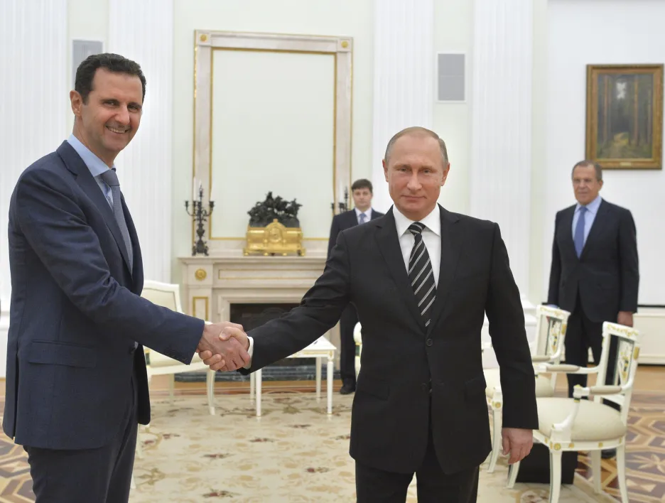 Bašár Asad a Vladimir Putin