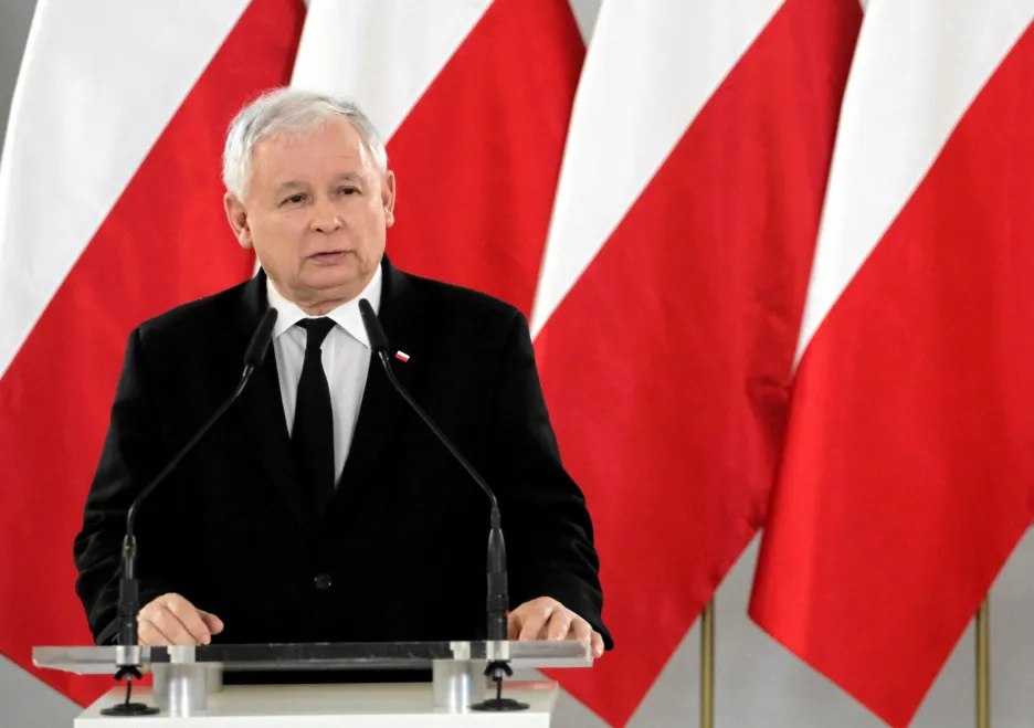 Lídr konzervativců Jaroslaw Kaczyński