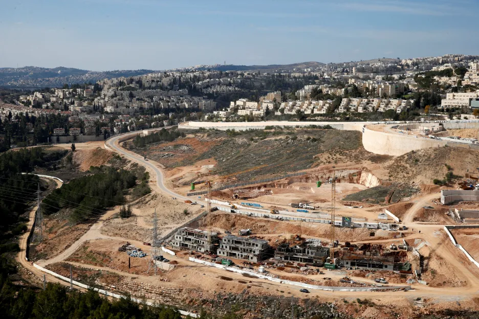 Židovská výstavba za Západním břehu