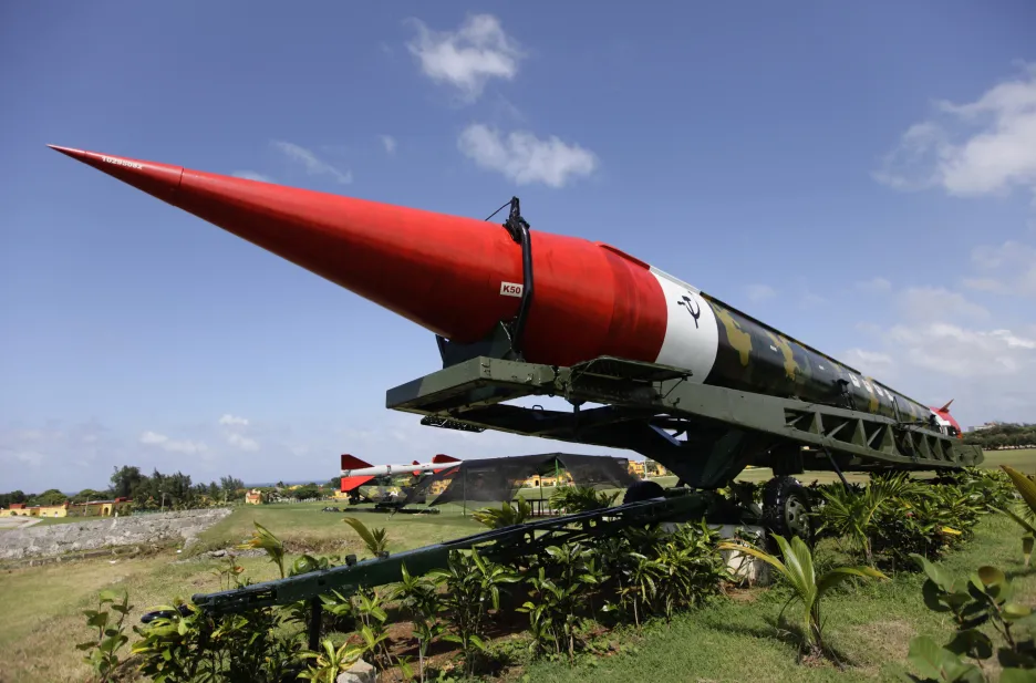 Sovětská raketa SS-4 vystavená v kubánské Havaně