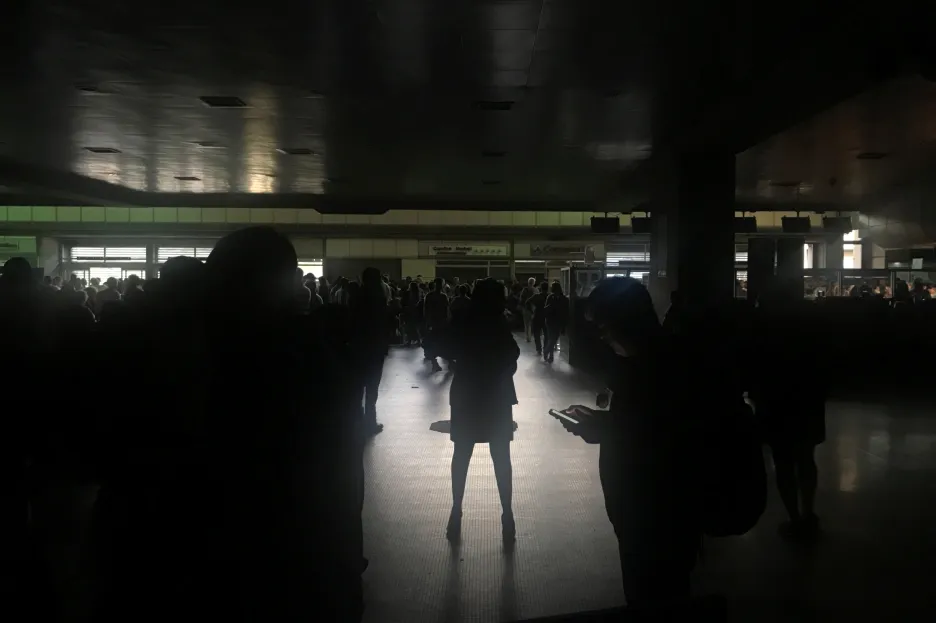 Výpadek elektřiny na letišti ve Venezuele