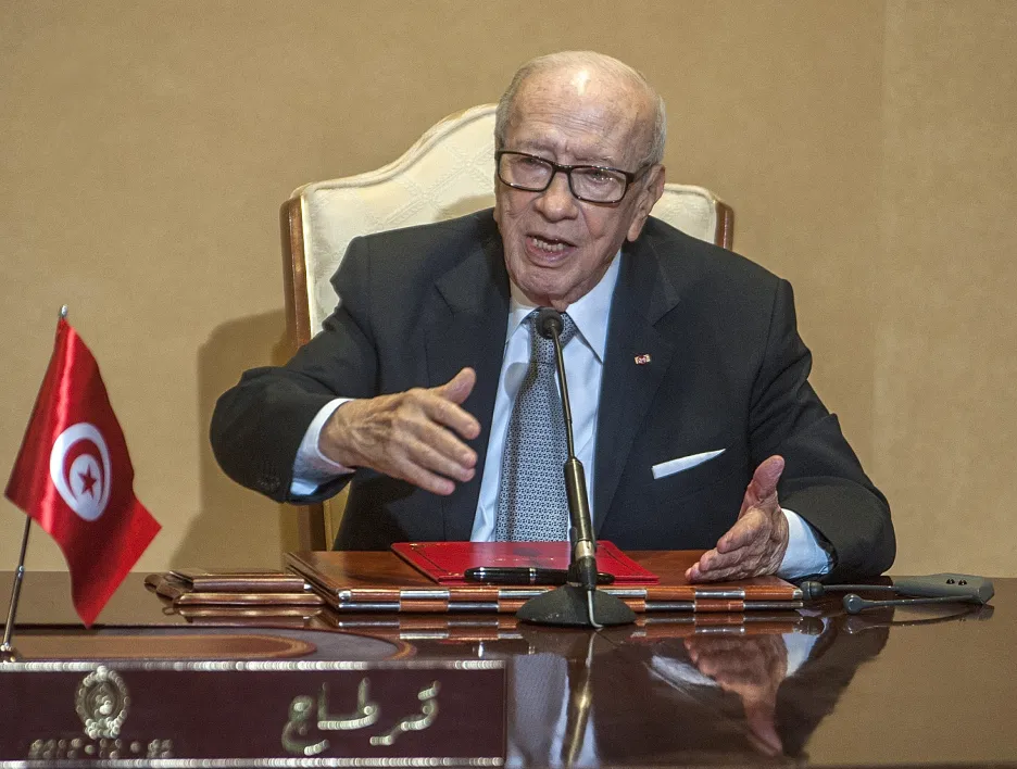 Tuniský prezident Kaíd Sibsí