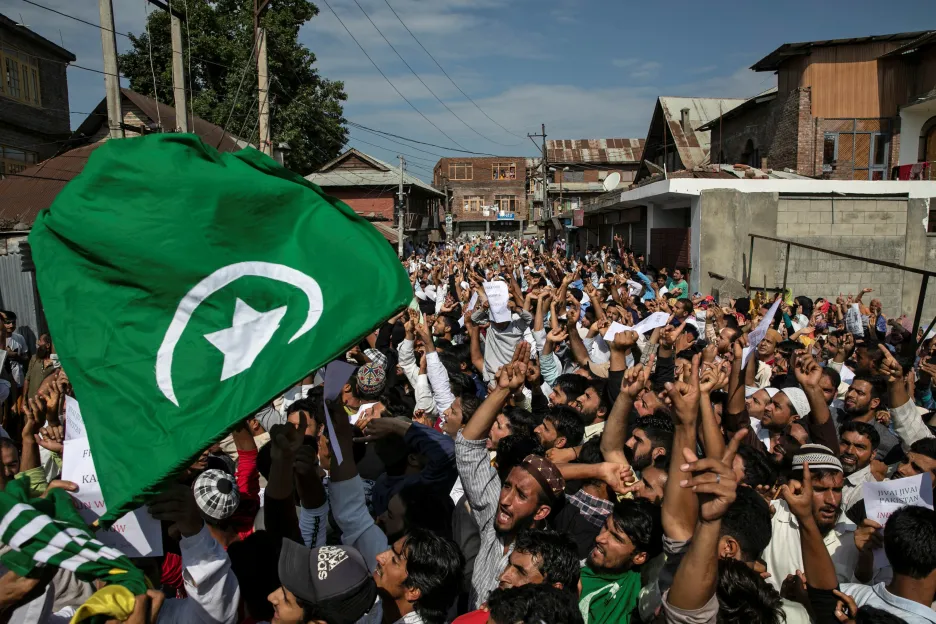 Protesty proti postupu indické vlády v Kašmíru