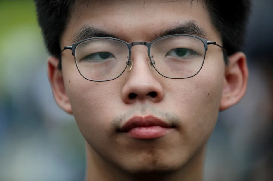 Hongkongský aktivista Joshua Wong