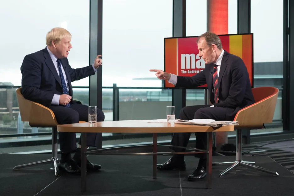 Boris Johnson v rozhovoru pro BBC