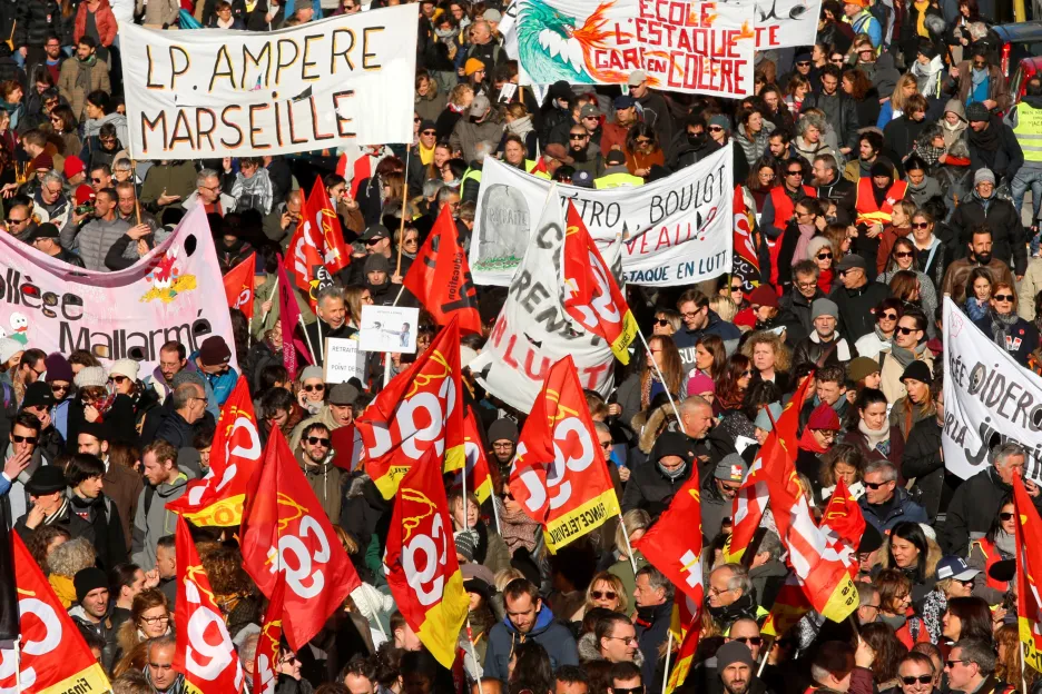 Stávka v Marseille