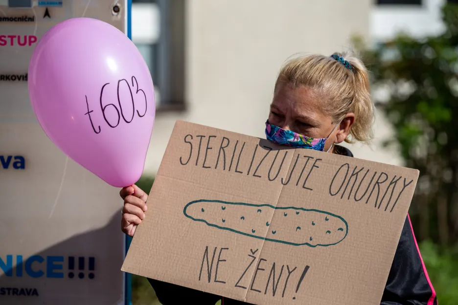 V Ostravě protestovaly protiprávně sterilizované ženy