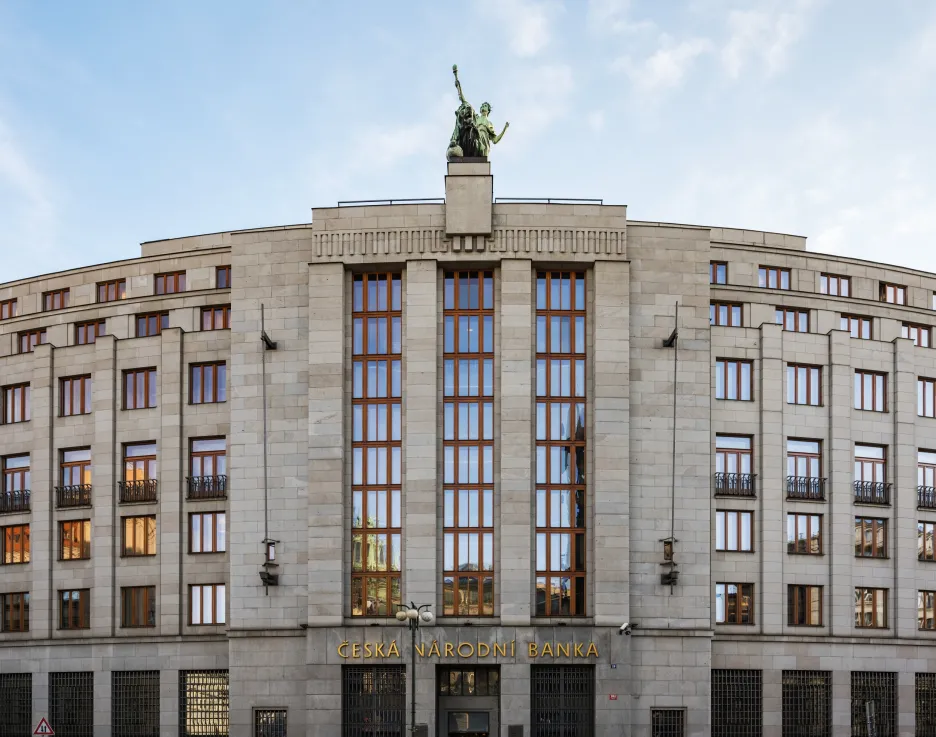 Budova České národní banky v Praze 