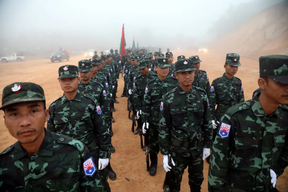  Vojáci Karenského národního svazu (KNU), ilustrační foto