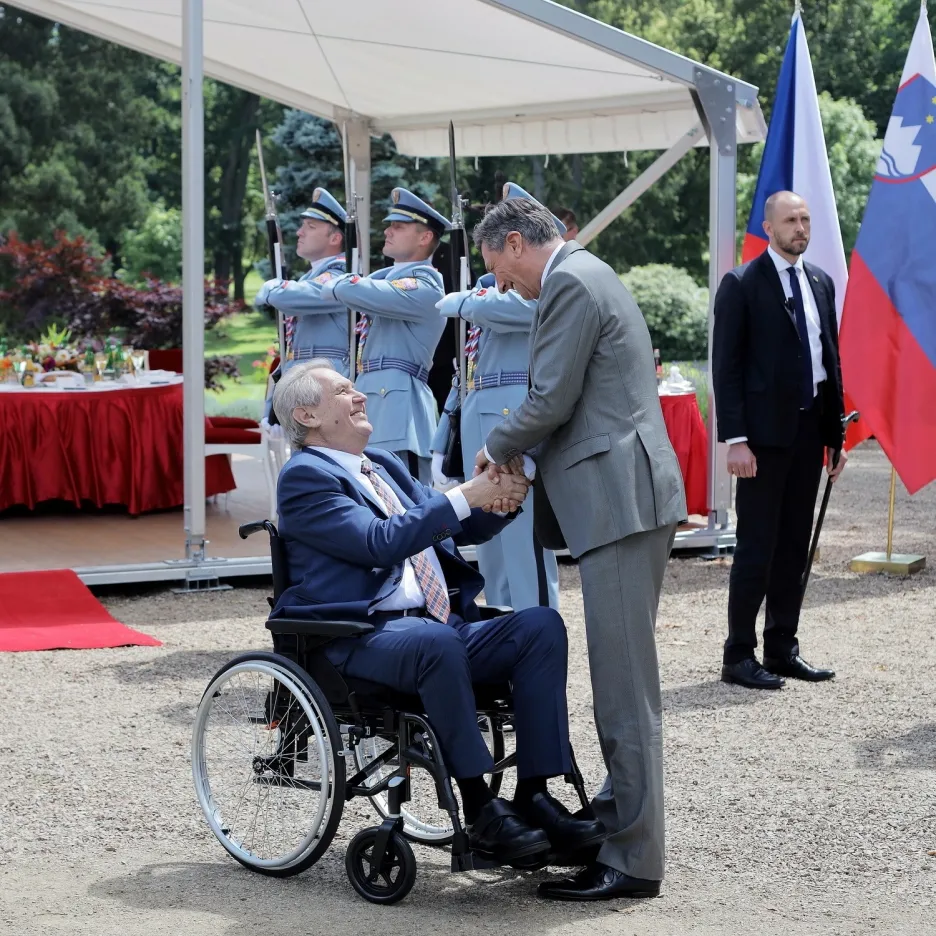 Prezident Miloš Zeman se slovinským prezidentem Borutem Pahorem