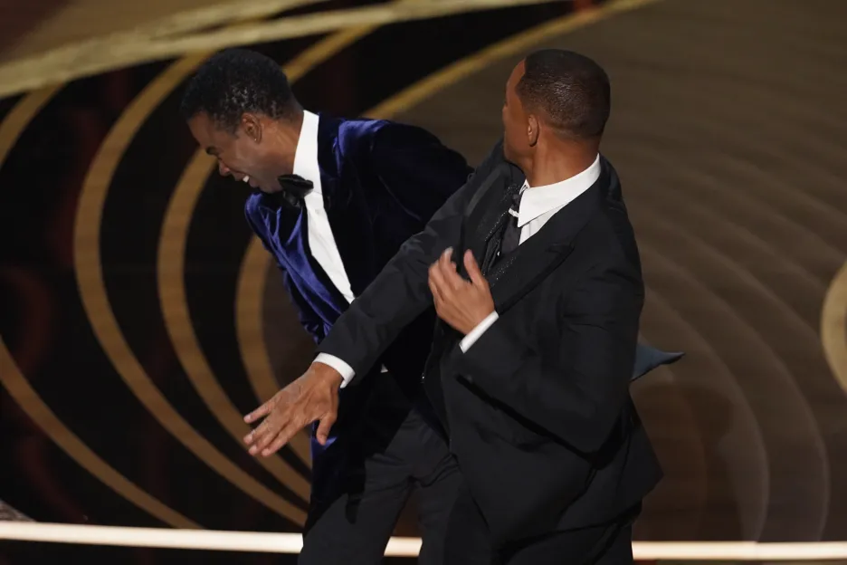 Will Smith a Chris Rock při konfliktu na Oscarech