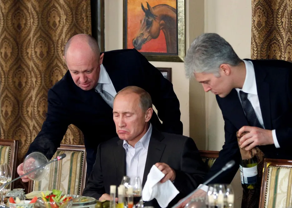 Jevgenij Prigožin s Vladimirem Putinem v roce 2011