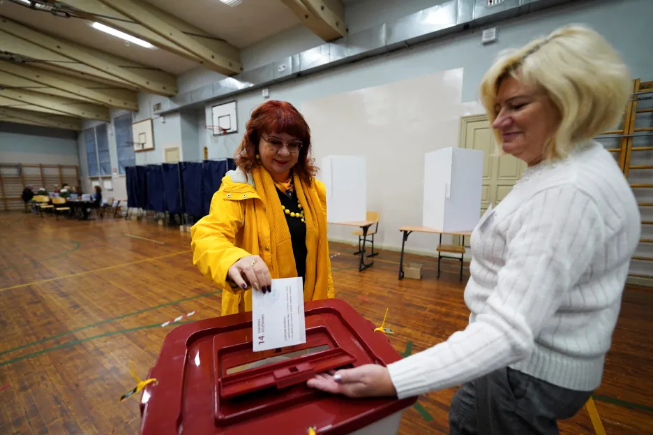 Parlamentní volby v lotyšské Rize