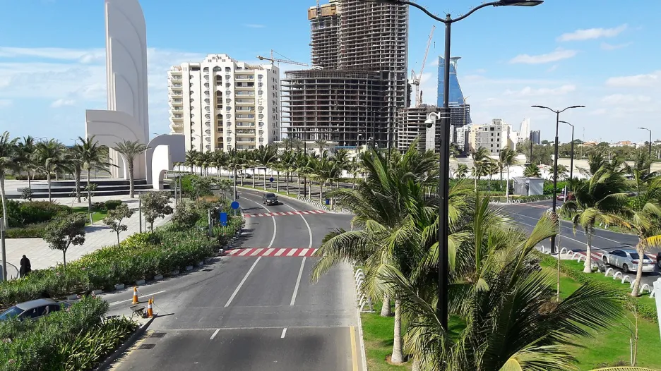 Saúdskoarabské město Džidda na snímku z roku 2019