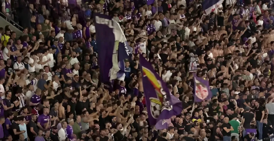 Fanoušci italského týmu Fiorentina
