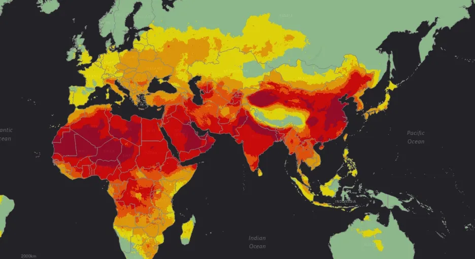 Mapa globálního znečištění