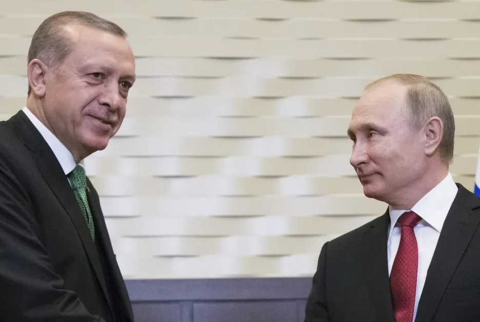 Recep Tayip Erdogan a Vladimir Putin