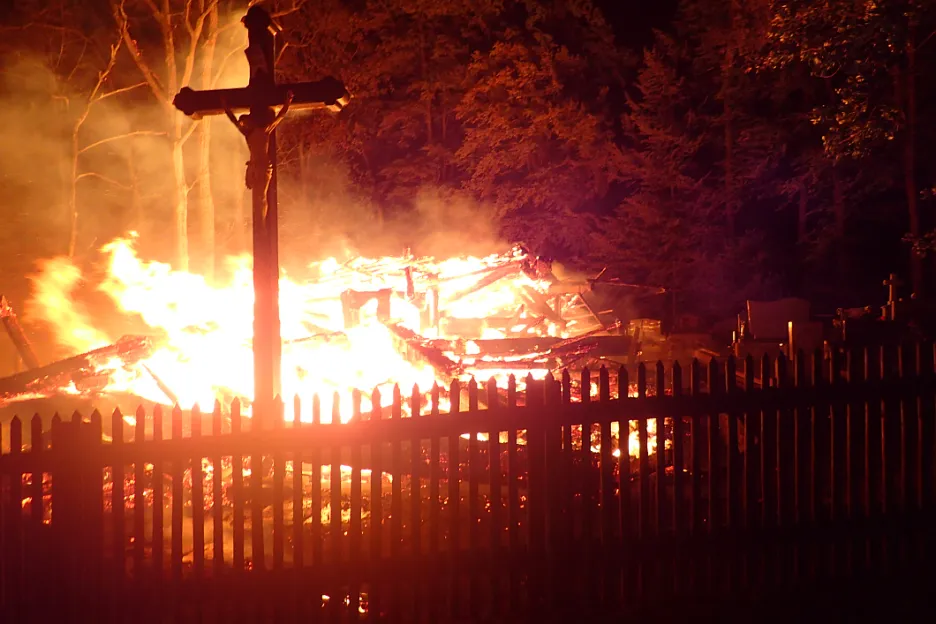 Požár třineckého kostela