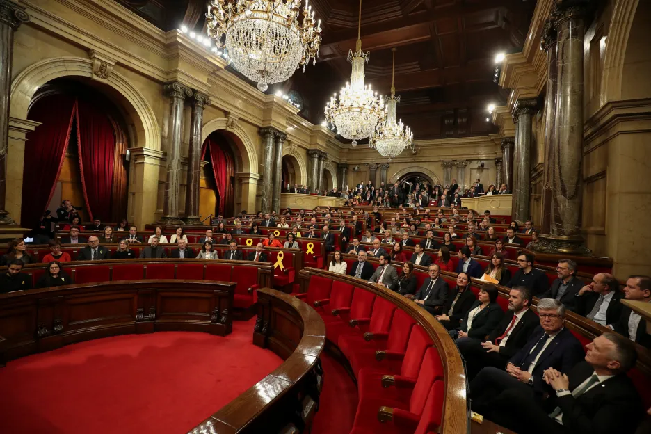Zasedání katalánského parlamentu