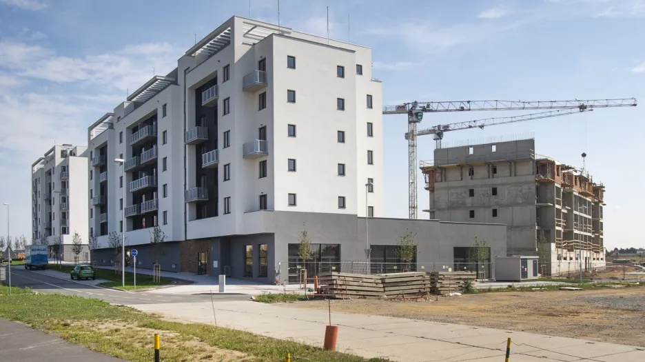 Stavba bytů v Plzni