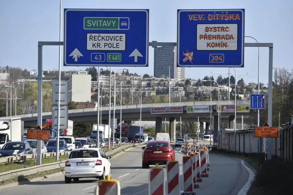 Dopravní omezení v Brně