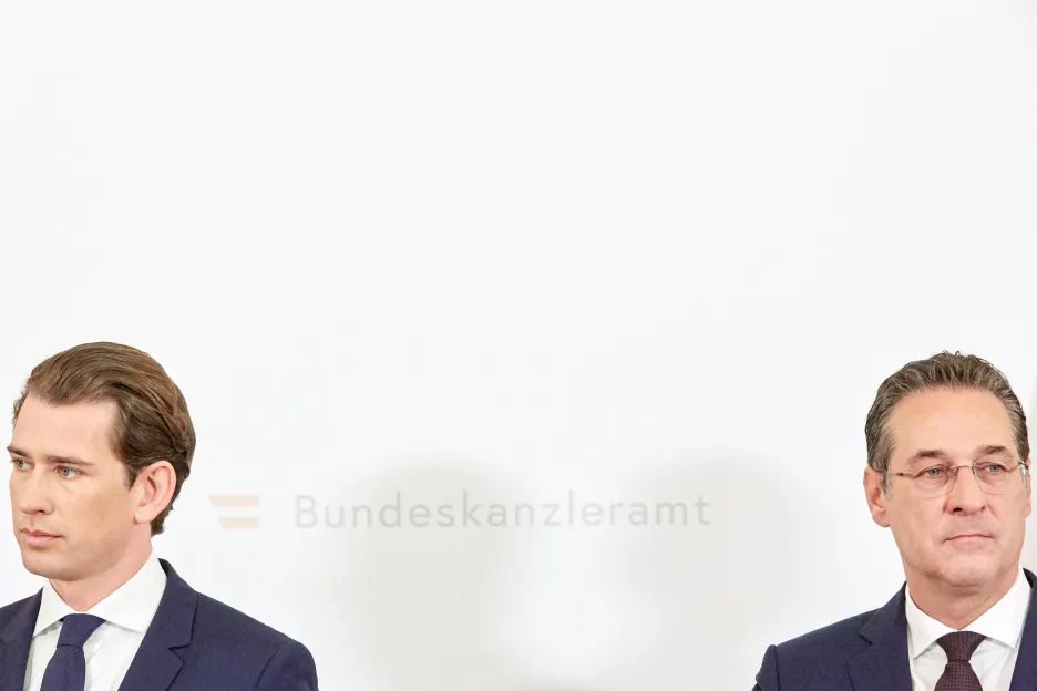 Sebastian Kurz a Heinz-Christian Strache