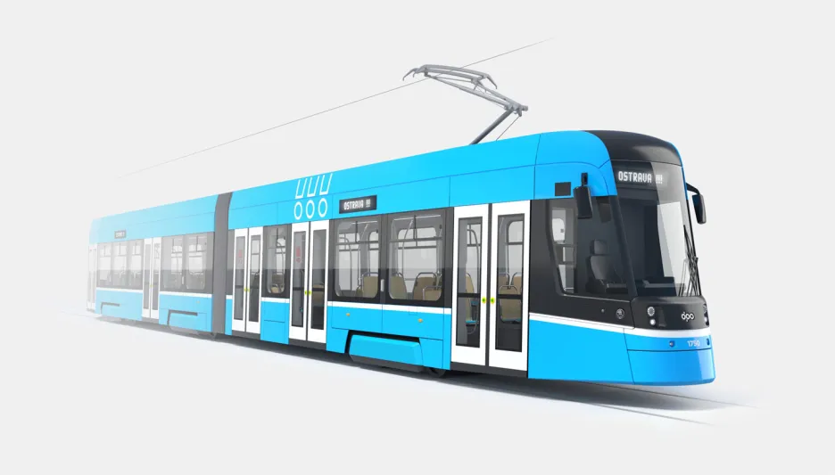 Návrh nové ostravské tramvaje ForCity Smart