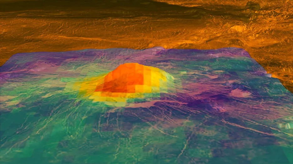 Vulkanický útvar Idunn Mons na Venuši
