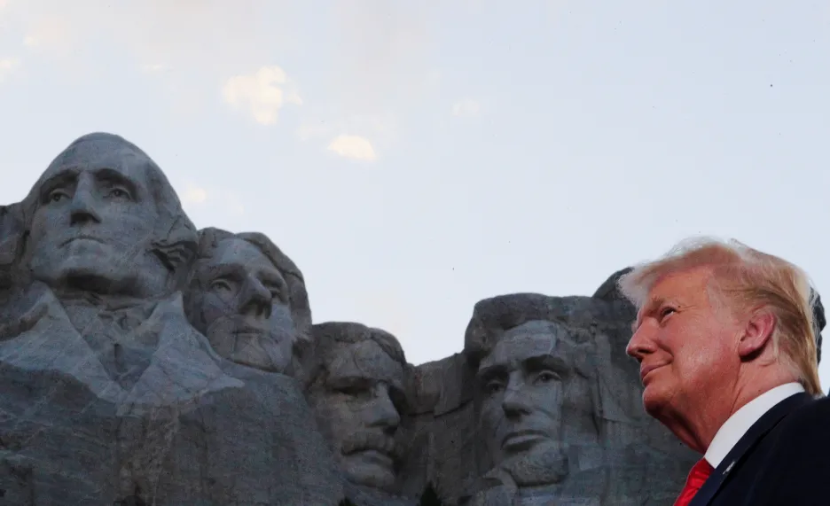 Donald Trump u Mount Rushmore 